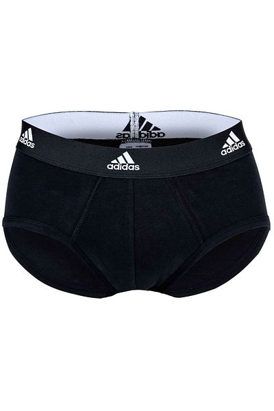 adidas Herren Slip, 3er Pack - Slips, Active Flex Cotton, Logo, einfarbig
