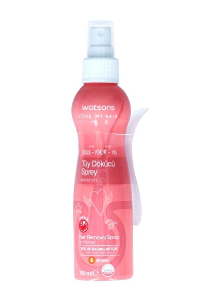 Watsons Super Depilatory Spray with Spatula for Women 150 Ml