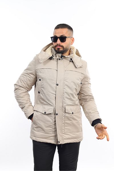 DOXGER Jachetă de iarnă - Bej - Slim