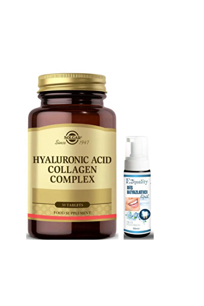 Solgar Hyaluronic Acid Collagen Complex 30 Tablet - Diş Beyazlatıcı Köpük