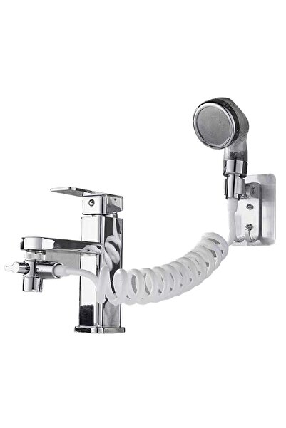 mrtbilisim 2 In 1 Spiral Hortumlu Ayarlanabilir Hareketli Banyo Mutfak Lavabo...