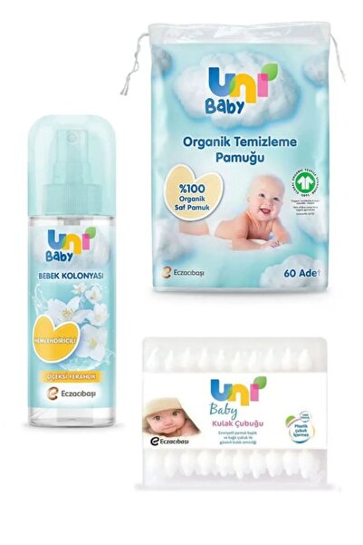 UNİ BABY BEBEK TEMİZLEME PAMUĞU SET