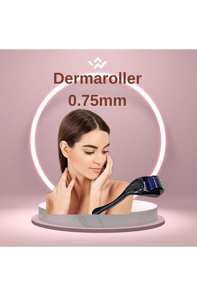 Dr.Dermalok Dermaroller 540 Needles 0.75mm Black