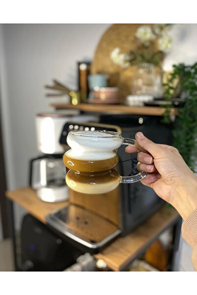 M Mimoza Park مقاومة للحرارة التعامل مع شريط غير متماثل العملاق كوب القهوة عر...