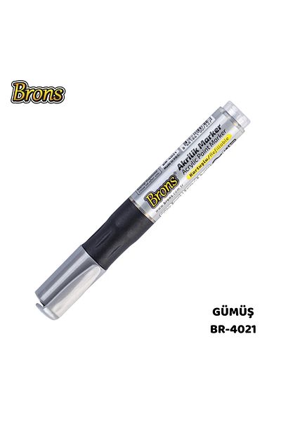 Brons Acrylic Marker Pen Round Tip 1 Piece Marker Metal Ceramic Wood Fabric Canvas Glass Stone Silver