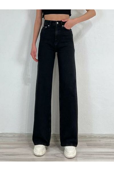 geenz manifacture Blugi largi cu talie super înaltă Medusa Smoked Power Lycra Pantaloni Palazzo