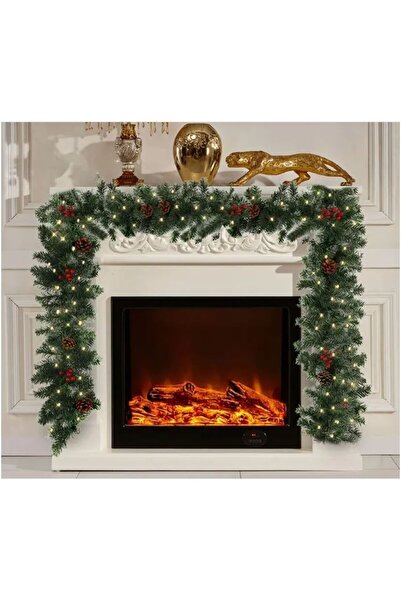 Masalsı Concept لا توجد زخارف إكليلية مقاس كبير من الصنوبر للعام الجديد مقاس 240 سم