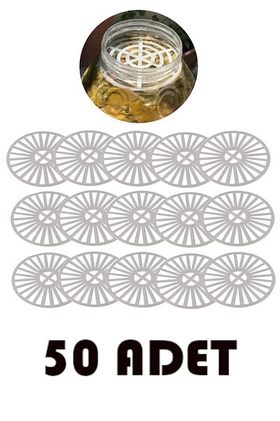 Evidol 50 Pieces Canister Pet Jar Separator, Pickle, Cheese, Leaf, Olive Separator