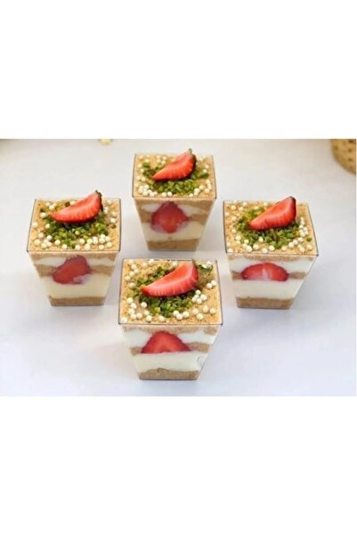 Ambalaj Evi Plastik Akrilik Prizma Kübik Kase 120 Cc 5 Adet