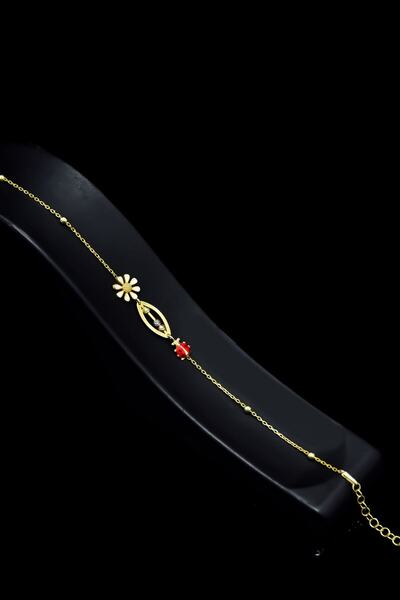 Sinsirella 925 Ayar Gümüş Gold Kaplama Tasarım Üç Renkli Dorika Toplu, Uğur B...