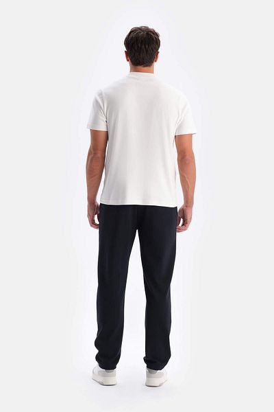 Dagi White Silk Finish Interlock Crew Neck T-Shirt