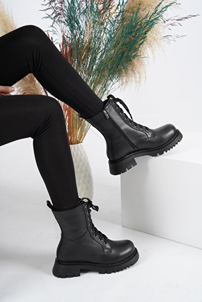 Osso Hakiki Deri Kürklü Kadın Postal Bot 212127220