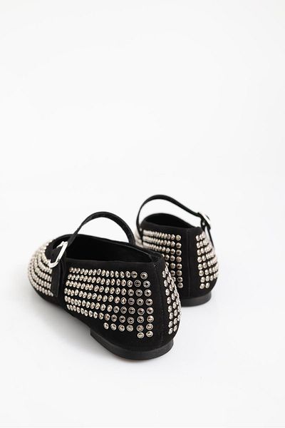 5in1Canpolat Black Mini Stone Ballerina Ballet 23437