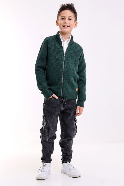 Matte Ζακέτα Monaco Boy's Green Knitwear