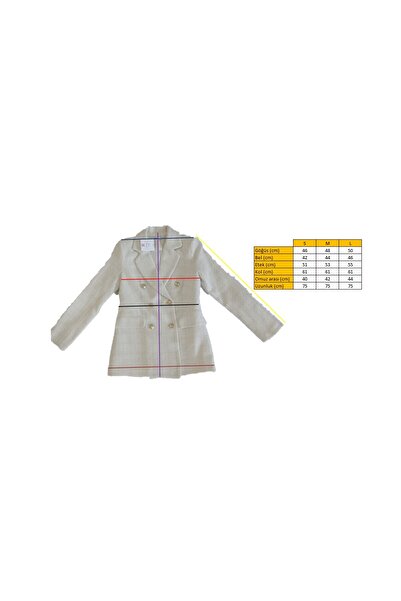 CurcunaShop Tweed Blazer Jacket Lined Buttoned Front