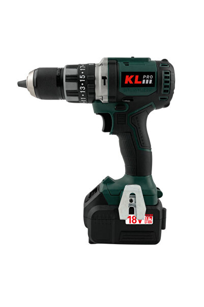 KLPRO Kl Pro 18 V 5.0 Ah 70 Nm Şarjlı Darbeli Vidalama/matkap Kömürsüz Kldm18bh-50