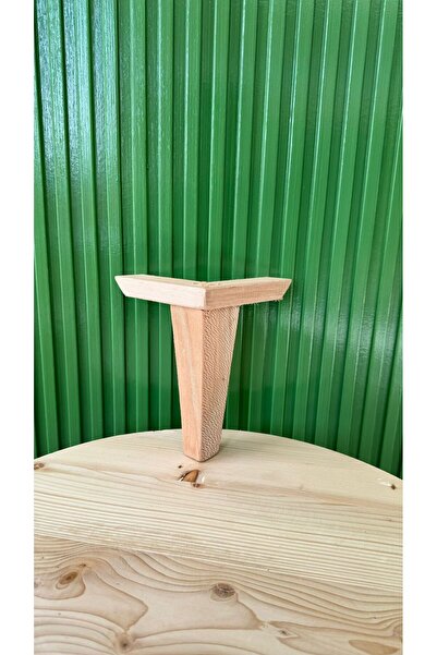 flora ahşap 15cm Köşeli Kulaklı Torna Ayak Sehpa Konsol Ayağı