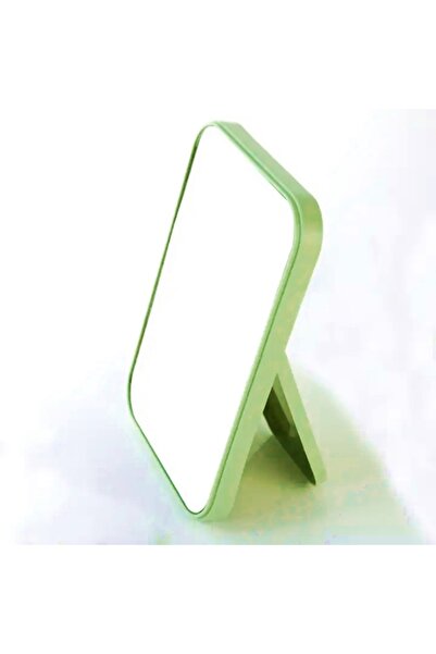 gaman Yeşil Makyaj Aynası Çanta Boy Masa El Aynası Masa Aynası Makyaj Aynası Asılabilir 14,8 Cm X 10 Cm