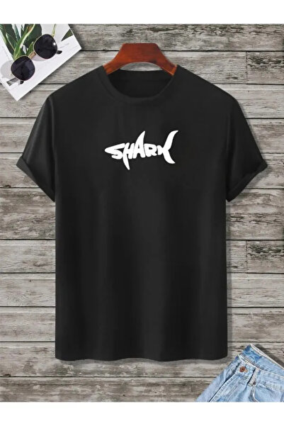 Rokeby Tricou oversize negru unisex – 100% bumbac pieptănat – Imprimat cu rec...