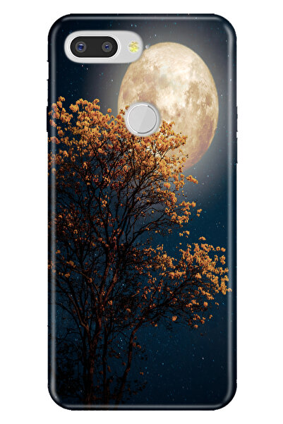 General Mobile GM 9 Pro Uyumlu Kılıf Silikon Desenli Tam Koruma Resimli Dolunay
