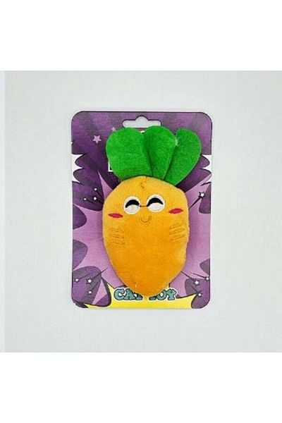 Eurocat Euro Cat Carrot Plush Cat Toy Orange/Green