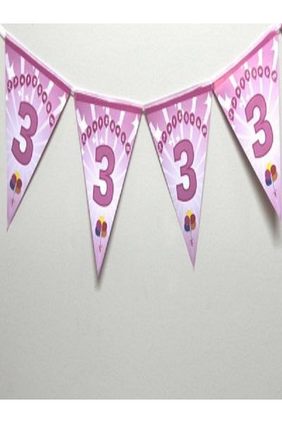 Kazanabil 3TH AGE DAY WRITTED FLAME FLAG PINK
