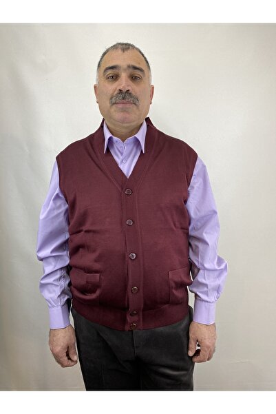 ECALAMODE Buttoned Double Pocket Middle-Aged and Above Dad Vest