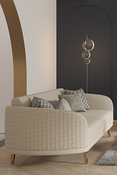 Modalife Bendis Üçlü Mekanızmalı Koltuk - Krem