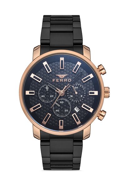 FERRO Men's Wristwatch - Steel Cord