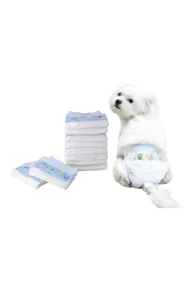 BLUE SİDE Petsoft 1-3 Kg 18-30 Cm Köpek Tuvalet Bezi Çiş Bezi Aparatif Kullan...