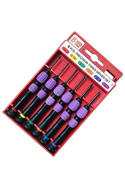 Ceta Armway ET103P Saatçi Tornavida Takımı Torx Uçlu 6 Parça - T5 - T6 - T7 -...