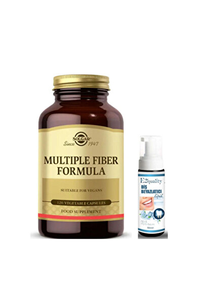 Solgar صيغة الألياف المتعددة 120 كبسولة - هدية رغوة تبييض الأسنان