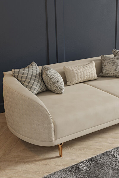 Modalife Bendis Üçlü Mekanızmalı Koltuk - Krem