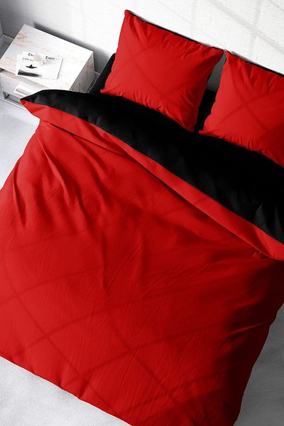 MonoHome King Size Double Sided Cotton Ranforce - Double Duvet Cover Set 220X240Cm