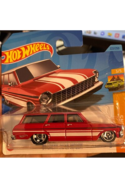 HOT WHEELS 64 CHEVY NOVA WAGON 3/5 TEKLİ MODEL ARABA