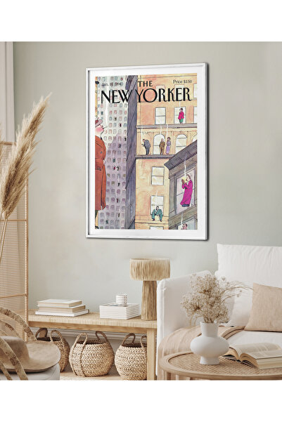 HOMEPACK Tekli Çerçeveli New Yorker Seri Tablo Modern Art Poster Tablo TK/283