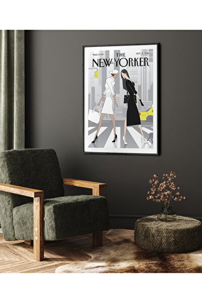 HOMEPACK Tekli Çerçeveli New Yorker Seri Tablo Modern Art Poster Tablo TK/282
