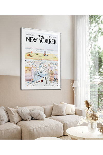 HOMEPACK Tekli Çerçeveli New Yorker Seri Tablo Modern Art Poster Tablo TK/286