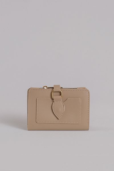 Çantacımstore Women's Soft Texture Medium Size Wallet Soft Leather Beige