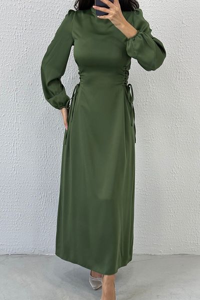 LEYUZE BUTİK Βραδινό φόρεμα Hijab με λεπτή μέση με λεπτή μέση