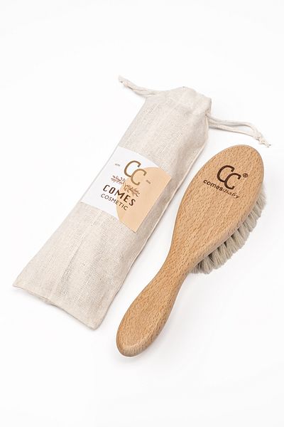 ComesBaby Natural Goat Hair Baby Hair Brush Midi (extra Soft) Mansion Brush
