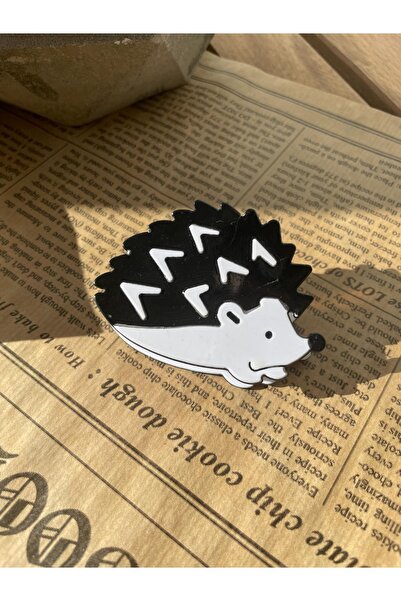 SUBU TASARIM Чорна фігурна кістяна шпилька - SBT1768