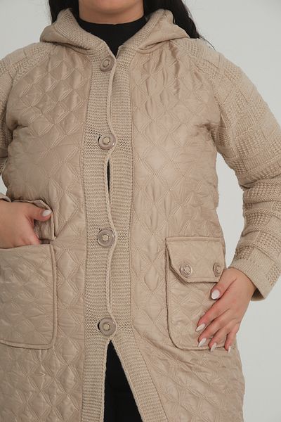 Zm Giyim stella pocket detailed large size cardigan