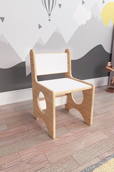 zeo wood design Montessori Çocuk Oyun & Aktivite & Çalışma Sandalyesi
