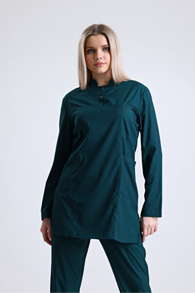 Ehil Doktor/hemsire Forması Likralı Tesettür Üniforma Tek Üst Likralı tesettür