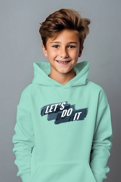 ADA BEBEK ÇOCUK Суитшърт с принт Boy Let's Do It Oversize