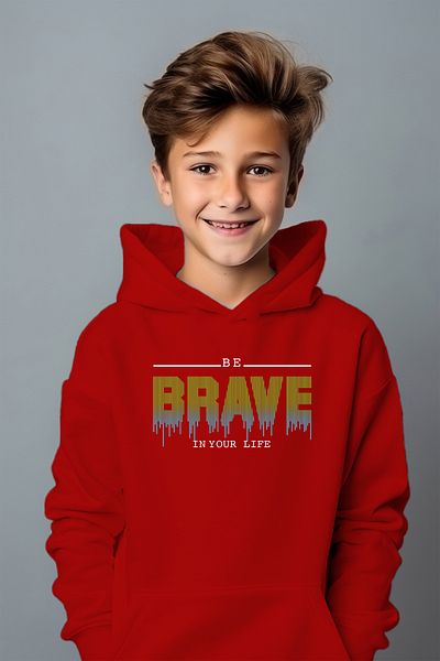 ADA BEBEK ÇOCUK Голям суичър с принт Brave за момче