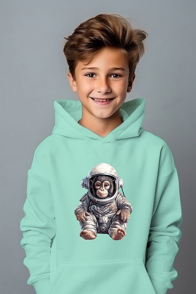 ADA BEBEK ÇOCUK Φούτερ για αγόρι Astronaut Strap με στάμπα μεγάλου μεγέθους