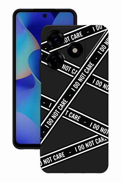 realme C53 Baskılı Ve Kamera Korumalı Siyah Renk A Kalite Silikon Kılıf