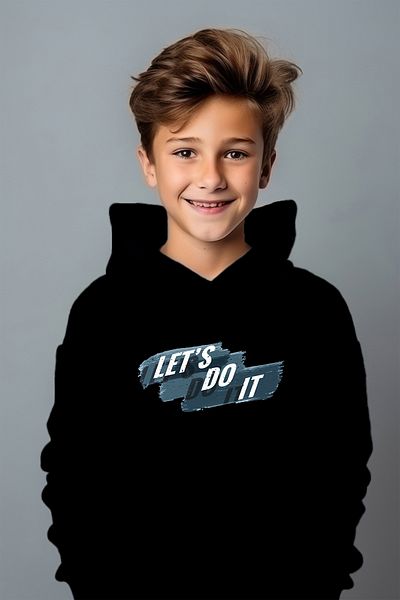 ADA BEBEK ÇOCUK Суитшърт с принт Boy Let's Do It Oversize